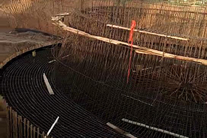 内江砼烟囱新建施工现场